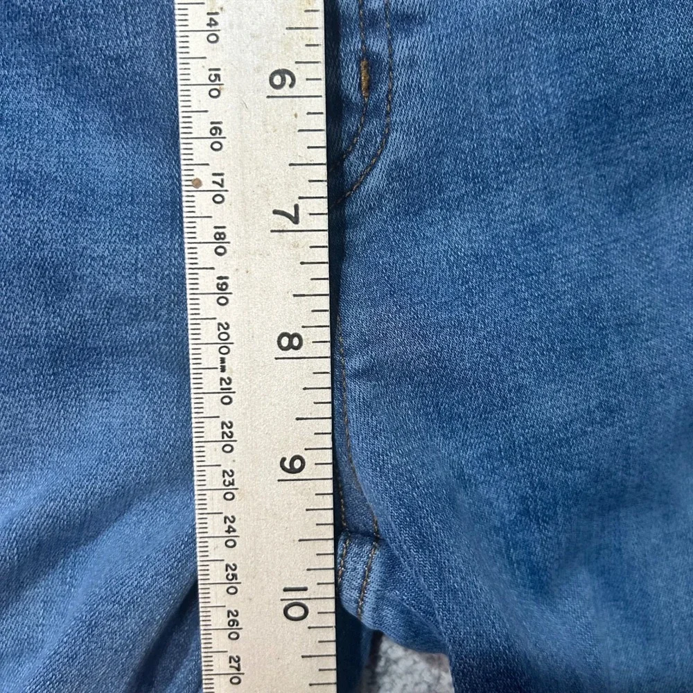 Spanx Jean-ish Ankle Skinny Leggings‎ Small Petite Blue Denim Shapewear Slimming